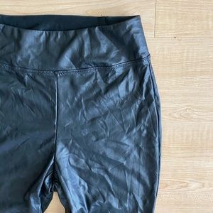 Faux leather pants